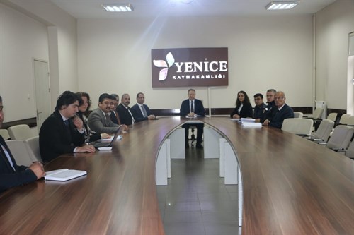 İZDES HEYETİ YENİCE KAYMAKAMLIĞINI ZİYARET ETTİ